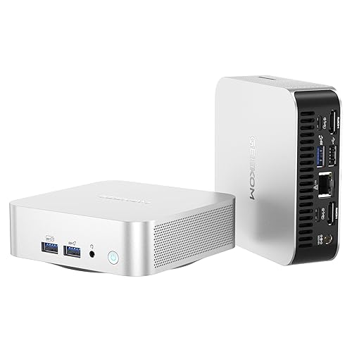 GEEKOM A8 AI Mini PC, AMD Ryzen 9 8945HS Mini Computers (up to 5.2GHz), 32GB DDR5 5600MHz RAM&2TB PCIe 4.0 SSD, Windows 11 Pro Mini Desktop, AMD Ryzen AI/Radeon 780M/WiFi 6E/BT5.2/USB4/8K/Quad Display - R9-8945HS, 32GB+2TB