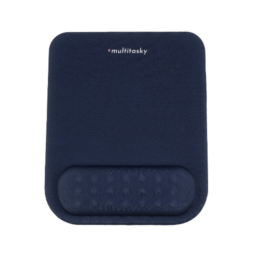Cloud-Like Comfort Mouse Pad with Wrist Support - Navy Blue
