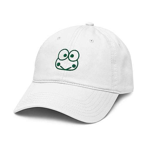 Keroppi Classic Adjustable Baseball Hat - One Size - White