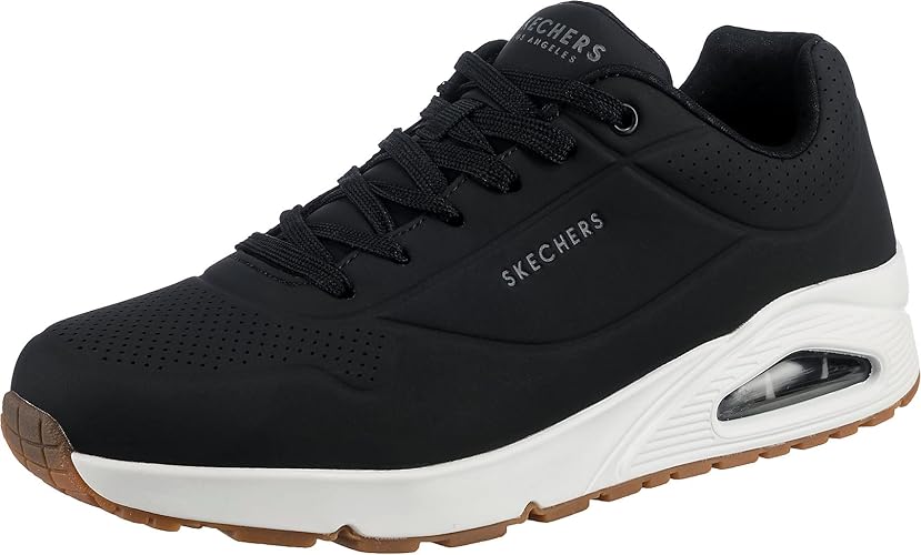 Skechers Men's Uno-Stand On Air Sneaker - Black - 7