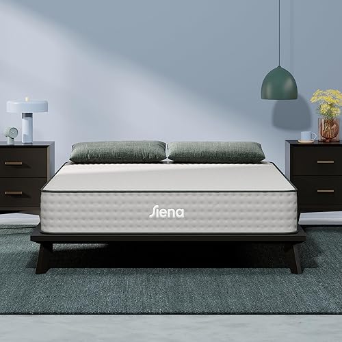 Siena 10” Twin Hybrid Plush Mattress - Memory Foam & Innerspring System - 180 Night Trial - Premium Pressure-Relieving Layers - 10 Year Manufacturer Warranty - CertiPUR-US® Certified - Twin - 10” Hybrid Plush - Mattress