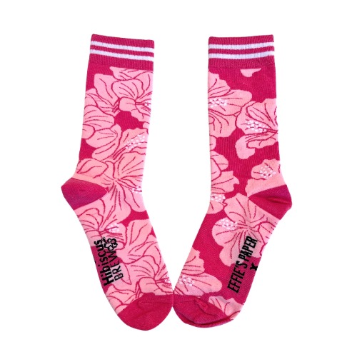 Hibiscus Socks - One Size