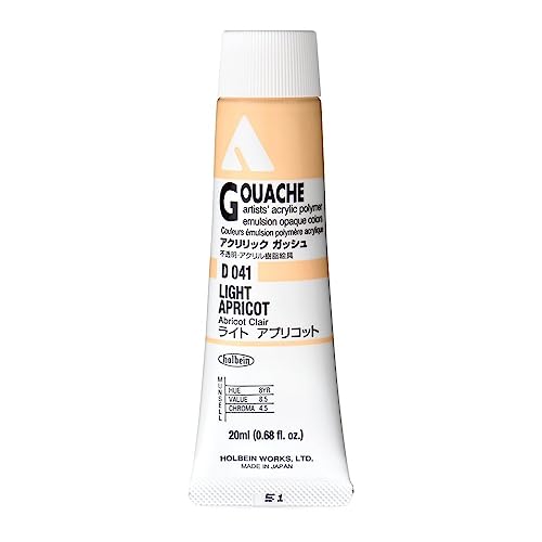 Holbein Acryla Gouache Artists Acrylic Polymer Emulsion, 20ml Flesh (D041)