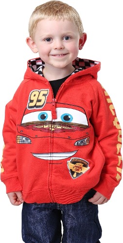 Disney Boys' Cars '95 Hoodie - 5-6 Red