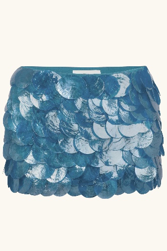  Mother of Pearl Mermaid Tears Mini Skirt