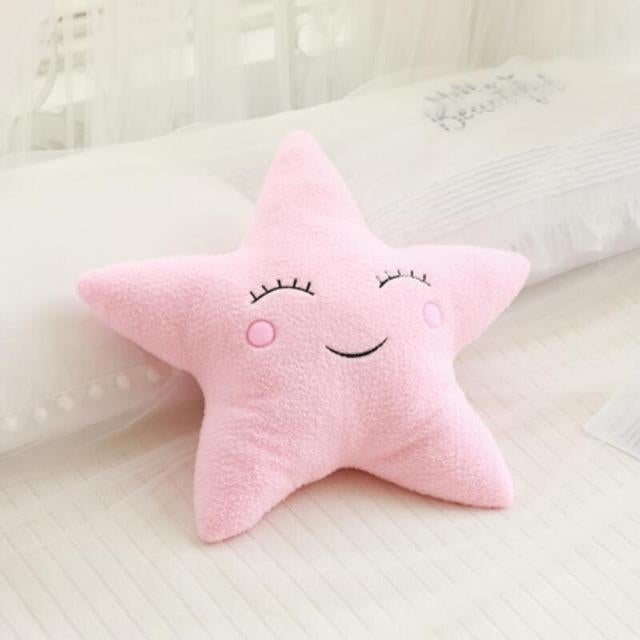Plush Stuffed Cushion - Star / Pink