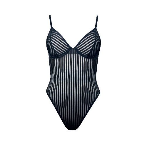 Vertigo Wired Bodysuit Black - L / Black