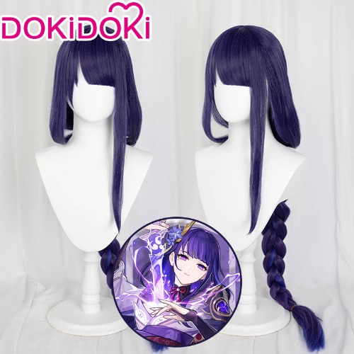 【Ready For Ship】DokiDoki Game Genshin Impact  Shogun Cosplay Wig Raiden shogun baal | Baal