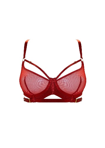 Signature Balconette Wire Bra | Burnt Red / M | 3