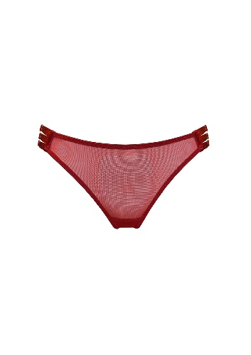 Signature Mesh Peep Brief | Burnt Red / M | 3