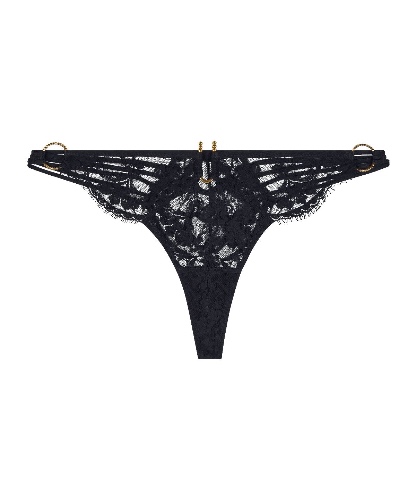 Under Your Spell Tanga Ultra Black | Ultra Black / M