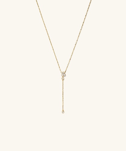 14k Yellow Gold / Lab Grown Diamond / 16-18 inches
