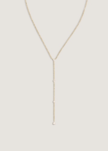 Mixed Lariat Necklace Diamond | Default Title