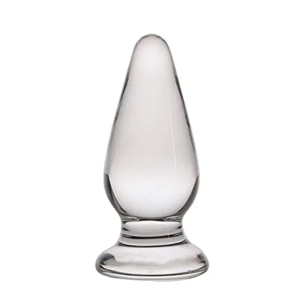 SXOVO Glas Analplugs Glasdildo Klar Kristall Anal ButtPlug Klassische Dildos Analdildo Analspielzeuge Sexspielzeug für Frauen und Männer