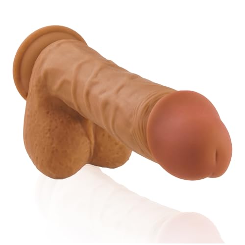„ECHT, ECHTER, am ECHTESTEN“ 26,0 cm, 24,0 cm oder 22,0 cm großer realistischer PREMIUM SILIKON DOUBLE LAYER DILDO mit 5,5/4,8/4,5 cm Ø - XXL Sexspielzeug für Frauen und Männer - Länge: 26,0 cm, Durchmesser: 5,5 cm Ø