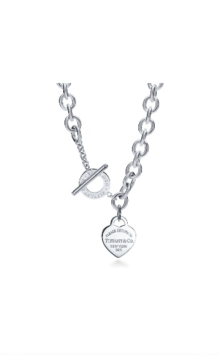Tiffany & Co. Heart Tag Toggle Necklace in Silver 