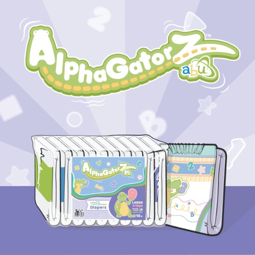 AlphaGatorZ | Pack - 10 Diapers / Medium / No Scent