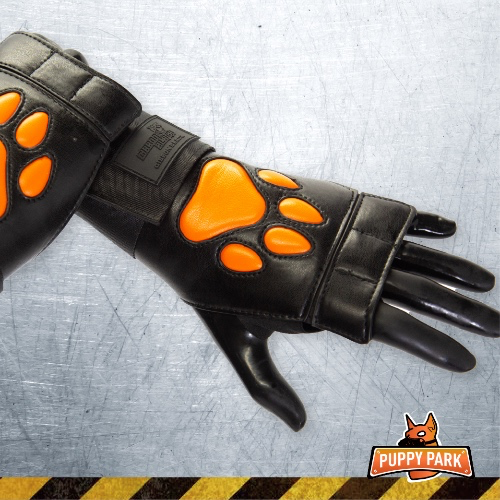 Leather Puppy Paw Gloves