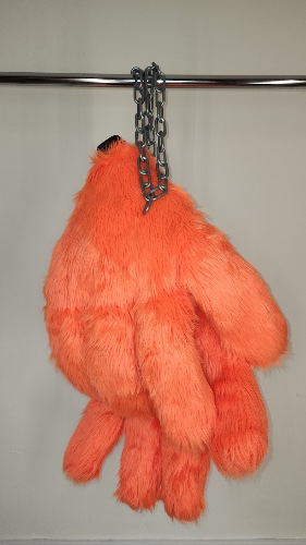 Giant Gloves Bag - Shaggy Neon Orange (Preorder)