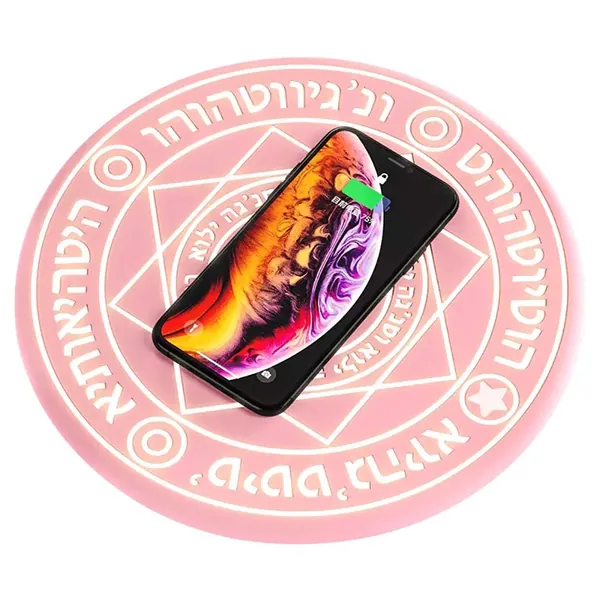 Magic Array Wireless Charger, 10w Ultra-Thin Qi Fast Wireless Charging Pad, Compatible with iPhone 13/13 Pro/13 Mini/13 Pro Max/12/SE 2020/11 Pro Max,Galaxy S22/S22 Ultr/S21/S20/S10(No AC Adapter)