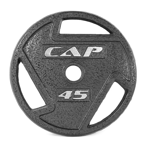 CAP Barbell 2-Inch Olympic Grip Weight Plate | Multiple Options - 45 LB Single