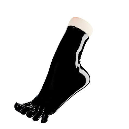 Obsidian Black Toe Socks (Ankle High) | Small / 0.4mm