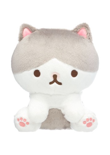 Corocoro Coronya Paripi-Chan White and Grey Cat Plush