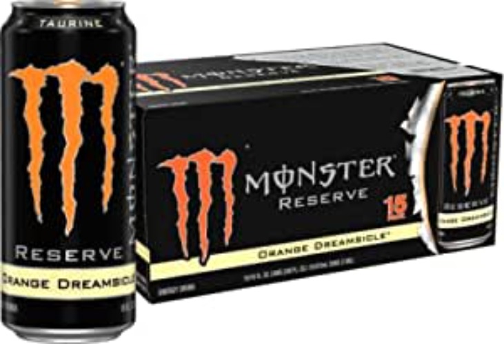 Monster Energy Reserve Orange Dreamsicle, Energy Drink, 16 Ounce (Pack of 15) - Reserve Orange Dreamsicle 16 Ounce (Pack of 15)