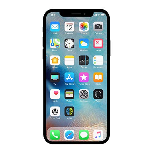 Apple iPhone X, US Version, 64GB, Silver - Unlocked (Renewed) - 64GB - Silver - Unlocked - Renewed