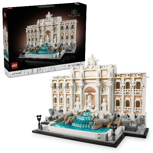 LEGO Architecture Trevi Fountain Set, Model Building Kit for Adults with Palazzo Facade & Minifigure Sculptures, Fun 3D Puzzle for Home Decor or Office Display, History Treat for Men & Women 21062