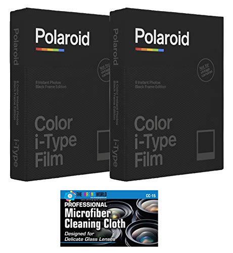Impossible/Polaroid Color Glossy Instant Film Black Frame Edition for Polaroid I-Type OneStep2 Camera - 2-Pack - Black Frame