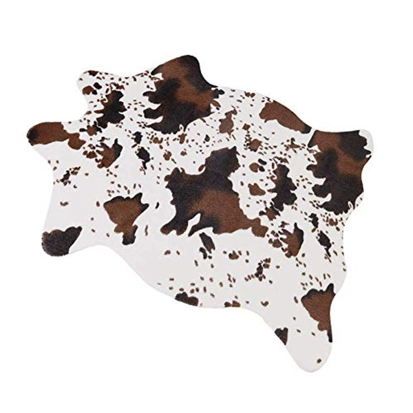 MustMat Cute Cow Print Rug Fun Faux Cowhide Area Rug Nice for Decorating Kids Room 29.5" W x 43.3" L