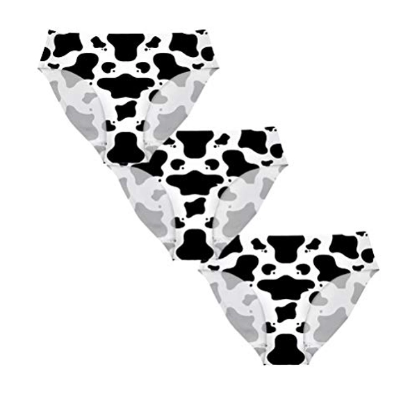 AFPANQZ Womens Underwear Mid Waist Brief Ladies Panties Seamless Breathable Lingerie 3 Pack Plus Size