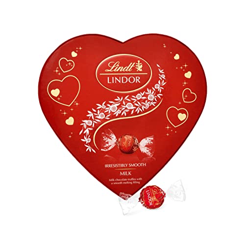 Lindt Lindor Amour Heart Chocolate Box, Chocolate Gift for Him and Her, 160 g - Chocolate - 160 g (Pack of 1)