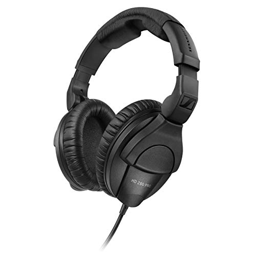 Sennheiser Professional HD 280 PRO Over-Ear Monitoring Headphones, Black - New Model - Headphone