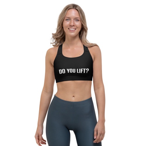 Champion's Choice Black Gym Sports Bra - Black / 2XL