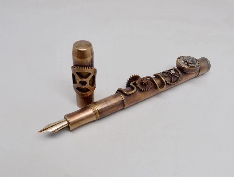 Steampunk fountain pen.