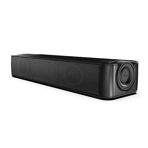 Creative Stage SE Under-Monitor Soundbar with USB Digital Audio and Bluetooth 5.3, Clear Dialog and Surround by Sound Blaster - 2.0 Soundbar with Tone Adjustment + Surround + Clear Dialog