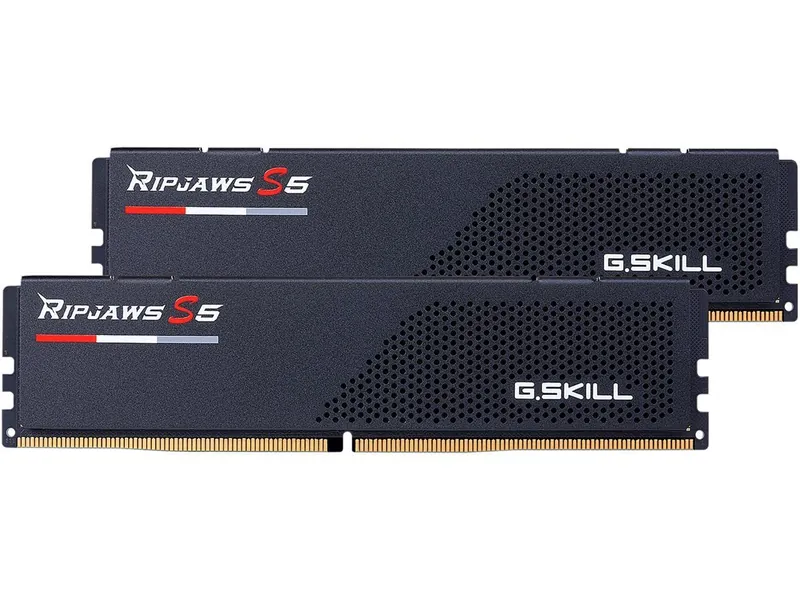 G.Skill RipJaws S5 Series 64GB (Intel XMP) (2 x 32GB) 288-Pin SDRAM DDR5 5600 CL36-36-36-89 1.25V Dual Channel Desktop Memory F5-5600J3636D32GA2-RS5K (Matte Black)