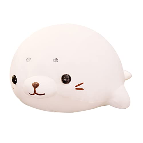 XIOU Cute Seal Plush Toy Stuffed Animal, Super Soft Seal Hugging Pillow, Chubby Seal Plushie Gift for Kids Children Girls Boys Baby Toddlers, Sea Animal Adorable Home Decor (L-23.6in/60cm) - L-23.6in/60cm