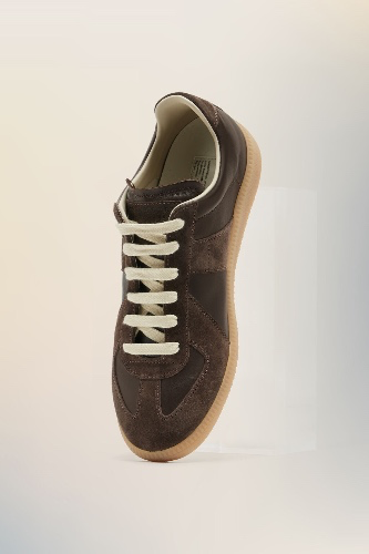 Brown Nappa Leather Replica Sneakers