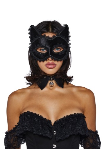 Freakish Feline Velvet Mask | ONE SIZE