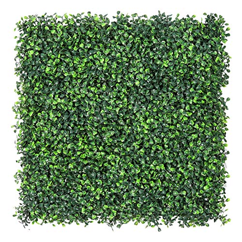 Sunnyglade 12 Pieces 20"x 20" Artificial Boxwood Panels Topiary Hedge Plant, Privacy Hedge Screen Sun Protected Suitable for Outdoor, Indoor, Garden, Fence, Backyard and Decor (12PCS) - 20in x 20in