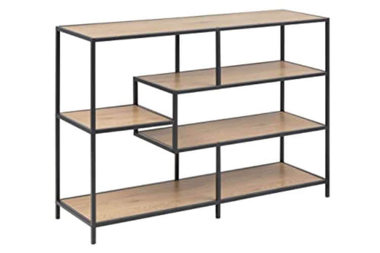 Amazon Basics Martin, Bookshelf, 35 x 114 x 78 cm (L x W x H), Oak effect(Previously Movian brand) - 35 x 114 x 78 cm (L x W x H)