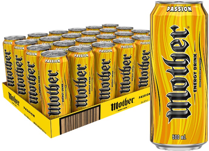 Mother Energy Drink Passion Cans 24 x 500mL
