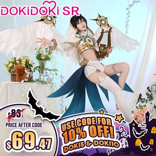【  Ready For Ship】DokiDoki-SR Game Genshin Impact Cosplay Venti Archon Costume Manga | M