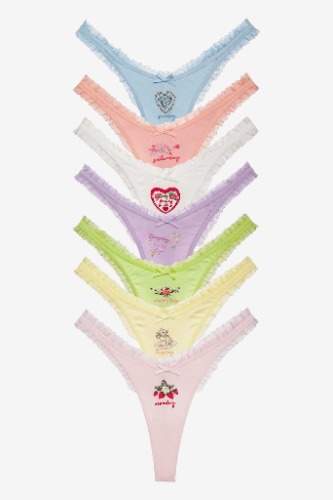 Days of The Week Panty Pack — Multi