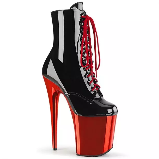 Platform Ankle Boots FLAMINGO-1020 - Black/R. Chrome