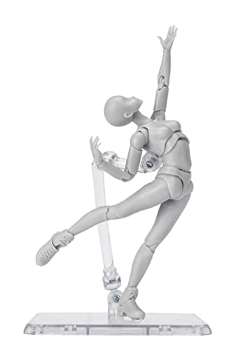 TAMASHII NATIONS - Body-Chan -Sports- Edition DX Set (Gray Color ver.), Bandai Spirits S.H.Figuarts 5.3 Inch - Sports Edition DX Set - Body Chan Sports (Grey Color Ver)