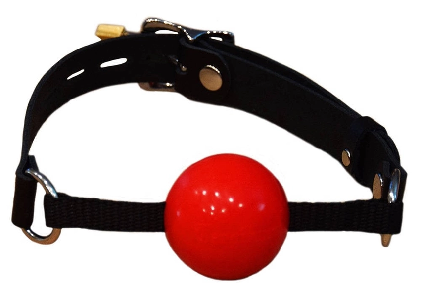 Lockable Premium Red Ballgag 